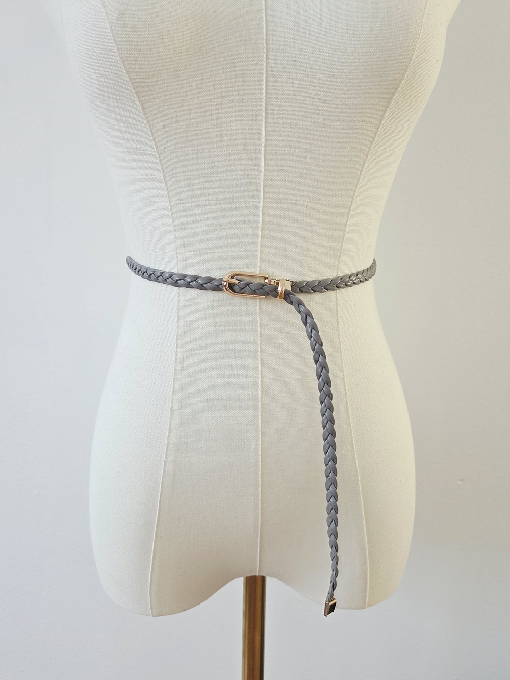 Gray Braided Belt - Picture 3 of 8